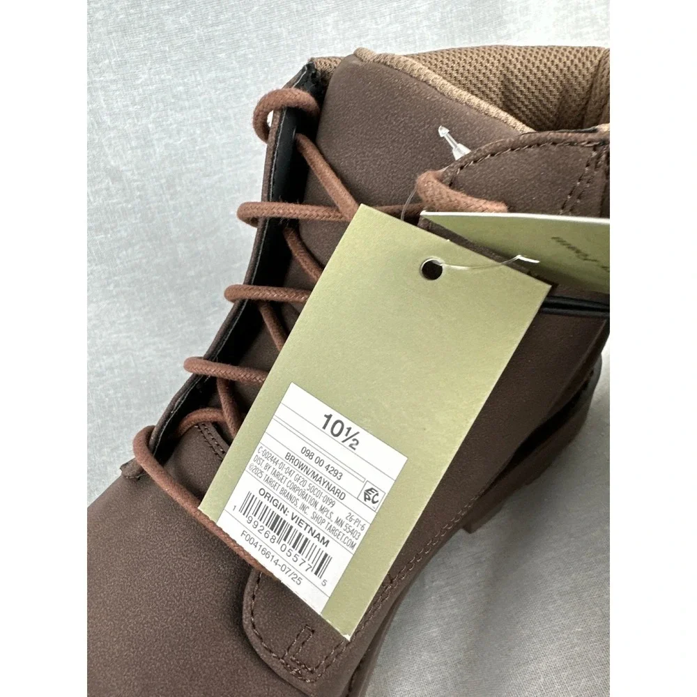 Goodfellow & Co Maynard Men Brown Lace Up Memory Foam Ankle Boots 10.5 098004293